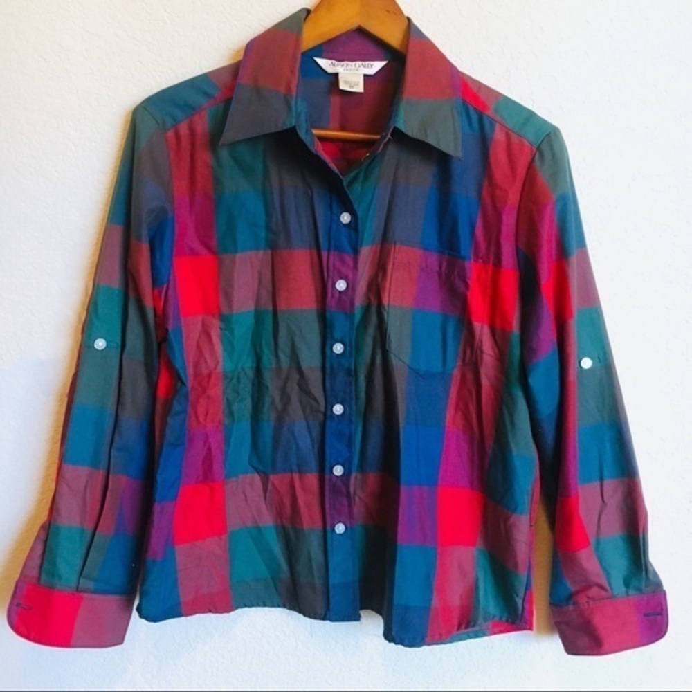 Plaid Button Down - image 1